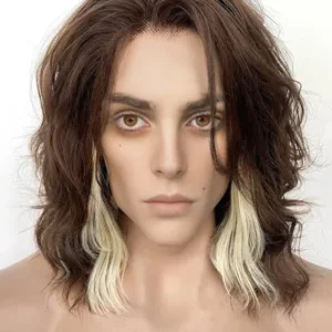 Arcane Viktor Wavy Lace Front Synthetic Men's Wig