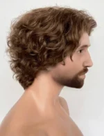 Gustave Curly Lace Front Synthetic Men's Wig