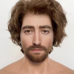 Gustave Curly Lace Front Synthetic Men's Wig