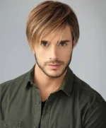 HIM Men's Chiseled Lace Front Mono Top Synthetic Wig