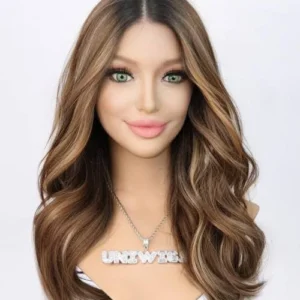 Ava Balayage Remy Human Hair Lace Front Wig